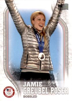 2018 Topps U.S. Olympic & Paralympic Team Hopefuls - U.S. Flag #USA-8 Jamie Greubel Poser Front