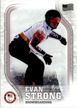 2018 Topps U.S. Olympic & Paralympic Team Hopefuls - U.S. Flag #USA-29 Evan Strong Front
