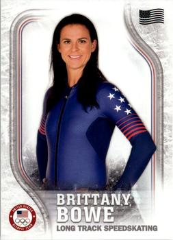 2018 Topps U.S. Olympic & Paralympic Team Hopefuls - U.S. Flag #USA-34 Brittany Bowe Front