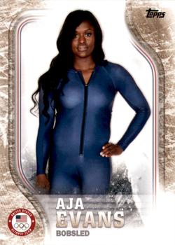 2018 Topps U.S. Olympic & Paralympic Team Hopefuls - Gold #US-6 Aja Evans Front