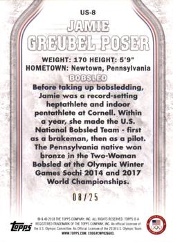 2018 Topps US Winter Olympics Bronze #USA-8 Jamie Greubel Poser 