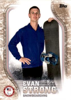 2018 Topps U.S. Olympic & Paralympic Team Hopefuls - Gold #US-31 Evan Strong Front