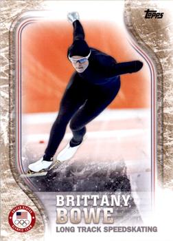 2018 Topps U.S. Olympic & Paralympic Team Hopefuls - Gold #US-37 Brittany Bowe Front