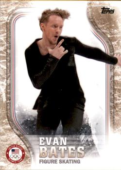 2018 Topps U.S. Olympic & Paralympic Team Hopefuls - Gold #US-48 Evan Bates Front