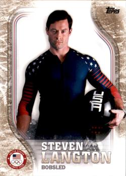 2018 Topps U.S. Olympic & Paralympic Team Hopefuls - Gold #USA-10 Steven Langton Front