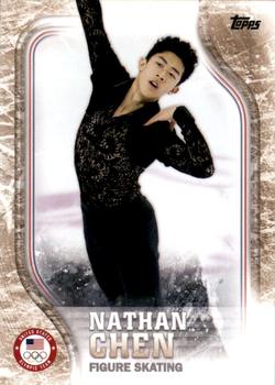 2018 Topps U.S. Olympic & Paralympic Team Hopefuls - Gold #USA-17 Nathan Chen Front