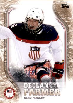 2018 Topps U.S. Olympic & Paralympic Team Hopefuls - Gold #USA-43 Declan Farmer Front