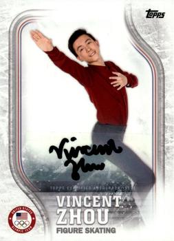 2018 Topps U.S. Olympic & Paralympic Team Hopefuls - Autographs #US-18 Vincent Zhou Front