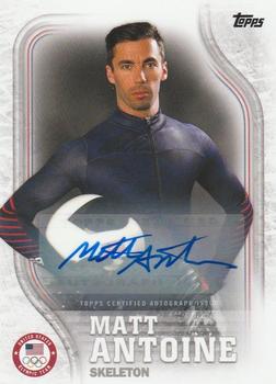 2018 Topps U.S. Olympic & Paralympic Team Hopefuls - Autographs #USA-33 Matt Antoine Front