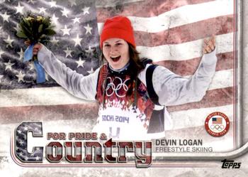 2018 Topps U.S. Olympic & Paralympic Team Hopefuls - For Pride and Country #PAC-DL Devin Logan Front
