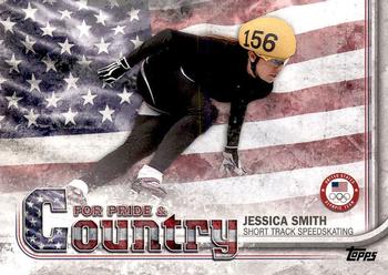 2018 Topps U.S. Olympic & Paralympic Team Hopefuls - For Pride and Country #PAC-JS Jessica Smith Front