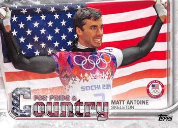 2018 Topps U.S. Olympic & Paralympic Team Hopefuls - For Pride and Country #PAC-MA Matt Antoine Front