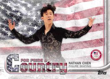 2018 Topps U.S. Olympic & Paralympic Team Hopefuls - For Pride and Country #PAC-NC Nathan Chen Front