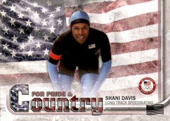 2018 Topps U.S. Olympic & Paralympic Team Hopefuls - For Pride and Country - U.S. Flag #PAC-SD Shani Davis Front
