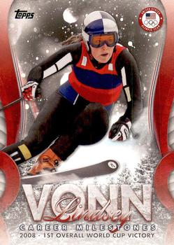 2018 Topps U.S. Olympic & Paralympic Team Hopefuls - Lindsey Vonn Career Milestones #LV-2 Lindsey Vonn Front