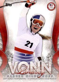 2018 Topps U.S. Olympic & Paralympic Team Hopefuls - Lindsey Vonn Career Milestones #LV-7 Lindsey Vonn Front