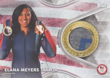2018 Topps U.S. Olympic & Paralympic Team Hopefuls - Team USA Memorabilia Pieces #TMC-EM Elana Meyers Taylor Front