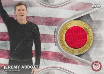 2018 Topps U.S. Olympic & Paralympic Team Hopefuls - Team USA Memorabilia Pieces #TMC-JA Jeremy Abbott Front