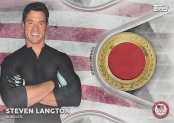 2018 Topps U.S. Olympic & Paralympic Team Hopefuls - Team USA Memorabilia Pieces #TMC-SL Steven Langton Front