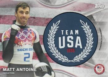 2018 Topps U.S. Olympic & Paralympic Team Hopefuls - Team USA Memorabilia Pieces - Manufactured Jumbo Wreath #TMC-MA Matt Antoine Front