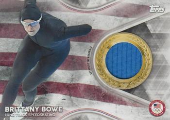 2018 Topps U.S. Olympic & Paralympic Team Hopefuls - Team USA Memorabilia Pieces - Silver #TMC-BB Brittany Bowe Front