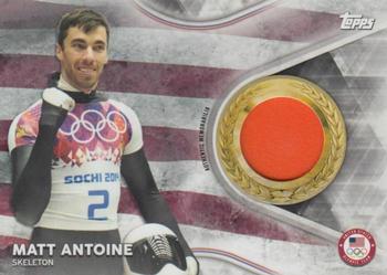 2018 Topps U.S. Olympic & Paralympic Team Hopefuls - Team USA Memorabilia Pieces - Silver #TMC-MA Matt Antoine Front