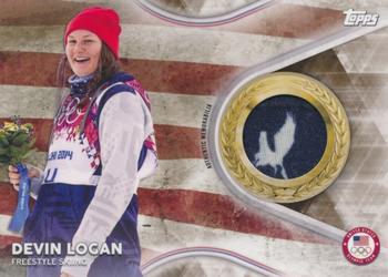 2018 Topps U.S. Olympic & Paralympic Team Hopefuls - Team USA Memorabilia Pieces - Gold Multi-Color Relic #TMC-DL Devin Logan Front