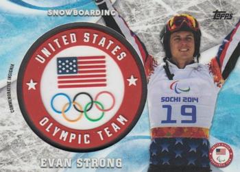 2018 Topps U.S. Olympic & Paralympic Team Hopefuls - ISOC Insignia Commemorative Relics #ICR-ES Evan Strong Front