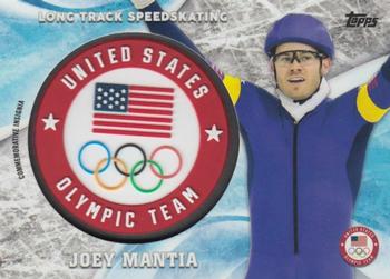 2018 Topps U.S. Olympic & Paralympic Team Hopefuls - ISOC Insignia Commemorative Relics #ICR-JN Joey Mantia Front