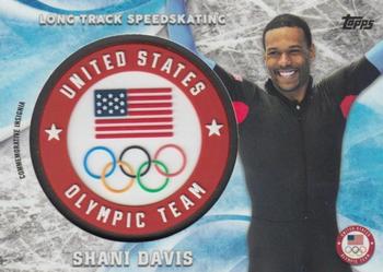2018 Topps U.S. Olympic & Paralympic Team Hopefuls - ISOC Insignia Commemorative Relics #ICR-SD Shani Davis Front