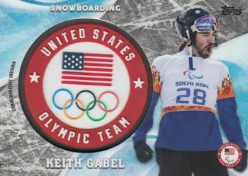 2018 Topps U.S. Olympic & Paralympic Team Hopefuls - ISOC Insignia Commemorative Relics - Silver #ICR-KG Keith Gabel Front
