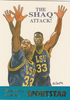 1992 Sportstars #2 Shaquille O'Neal Front