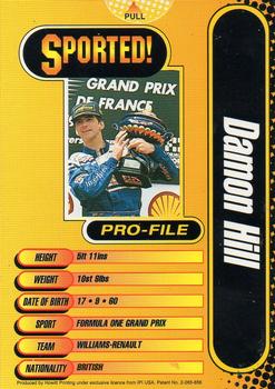 1996 Sported! Magazine World Class Winners Pop-Ups #1 Damon Hill Back