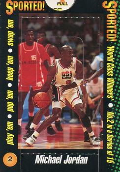1996 Sported! Magazine World Class Winners Pop-Ups #2 Michael Jordan Front