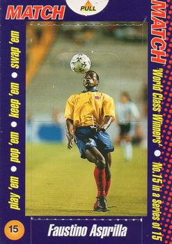 1996 Sported! Magazine World Class Winners Pop-Ups #15 Faustino Asprilla Front