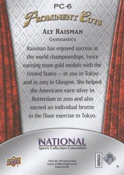 2016 Upper Deck National Convention - Prominent Cuts #PC-6 Aly Raisman Back