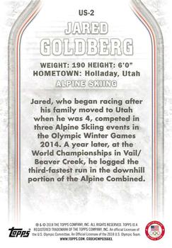 2018 Topps U.S. Olympic & Paralympic Team Hopefuls - Silver #US-2 Jared Goldberg Back