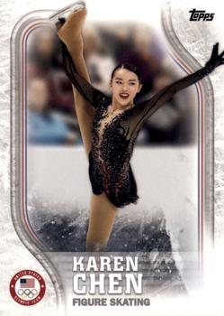 2018 Topps U.S. Olympic & Paralympic Team Hopefuls - Silver #US-16 Karen Chen Front