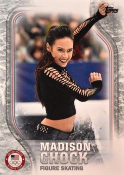 2018 Topps U.S. Olympic & Paralympic Team Hopefuls - Silver #US-44 Madison Chock Front