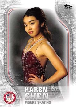 2018 Topps U.S. Olympic & Paralympic Team Hopefuls - Silver #USA-16 Karen Chen Front