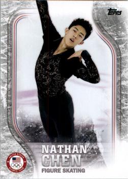 2018 Topps U.S. Olympic & Paralympic Team Hopefuls - Silver #USA-17 Nathan Chen Front