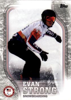 2018 Topps U.S. Olympic & Paralympic Team Hopefuls - Silver #USA-29 Evan Strong Front