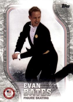 2018 Topps U.S. Olympic & Paralympic Team Hopefuls - Silver #USA-45 Evan Bates Front