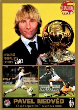 2003 Stadion World Stars - Gold Redemption Set 2 #P019A Pavel Nedved Front