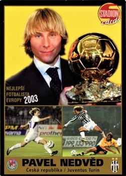 2003 Stadion World Stars - Gold Redemption Set 2 #P019B Pavel Nedved Front