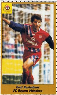 1995 Magic Sport ID Cards (German) #49 Emil Kostadinov Front