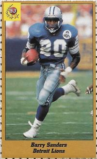 1995 Magic Sport ID Cards (German) #53 Barry Sanders Front