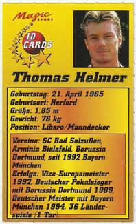 1995 Magic Sport ID Cards (German) #85 Thomas Helmer Back