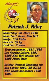 1995 Magic Sport ID Cards (German) #137 Pat Riley Back