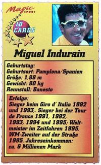 1995 Magic Sport ID Cards (German) #141 Miguel Indurain Back